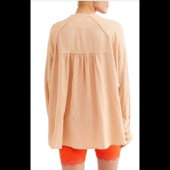 Free People Keep It Simple Buttondown Blouse - Picture 2 of 7